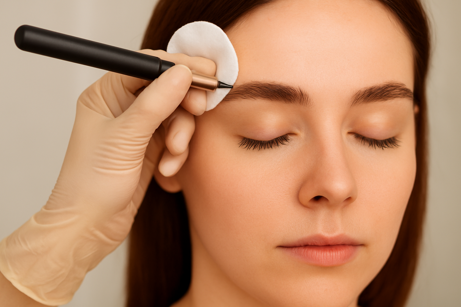 Imagine reprezentativă pentru micropigmentarea sprâncenelor